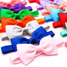 Bulk Solid Small Dog Bowtie Pet Dog Bow Ties Collar For Dogs Cats Summer Pet Dog Bows Small Dog Cat Grooming Accessories