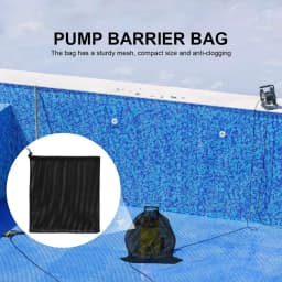 2PC Anti-clog Pump Barrier Bag Pump Filter Mesh Bag Mesh with Drawstring Reusable Pond Pump Protector for Pond Biological Filter