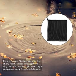 2PC Anti-clog Pump Barrier Bag Pump Filter Mesh Bag Mesh with Drawstring Reusable Pond Pump Protector for Pond Biological Filter