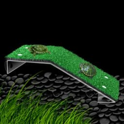 1 PCS Turtle Basking Platform Durable Turtle Floating Island Suction Cup Simple Creative Simulated Lawn