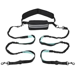 Hands Free Dog Leash Reflective Leash with Waist Bag Retractable Elastic Belt Dog Traction Rope for Running Walking Pet Products