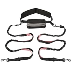 Hands Free Dog Leash Reflective Leash with Waist Bag Retractable Elastic Belt Dog Traction Rope for Running Walking Pet Products