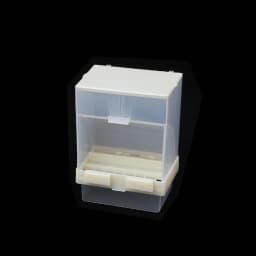 Durable Plastic Food Dispenser - Anti-Scatter Seed Catcher No-Mess Bird Feeder for Parrots 〔YY33〕
