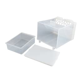 Durable Plastic Food Dispenser - Anti-Scatter Seed Catcher No-Mess Bird Feeder for Parrots 〔YY33〕