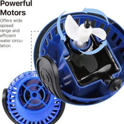 220V 6-26W Aquarium Wave Maker Submersible Circulation Power Pump with Magnet Suction Base Adjustable Flow Rate Marine Fish Tank