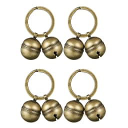 Cat Dog Collar Bells Brass Bells For Collar Dog Charm Bells Pet Pendant with Key Rings For Collars Necklace Pet Accessories