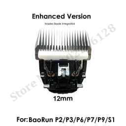 BaoRun Pet Clipper Blade Nozzles Integrated Cutter Head 3/6/9/12mm Steel Ceramic Knives for P2 P3 P6 P7 P9 S1 Dog Hair Clipper
