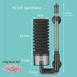 Aquarium Filter for Aquarium Fish Tank Air Pump Skimmer Biochemical Sponge Filter Aquarium Bio Filter Filtro Aquario Practical