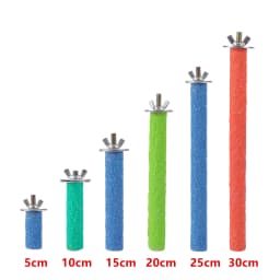 Pet Claw Grinding Stick Bird Cage Perch Stand Stick Parrot Stand Rod Claw Grinding Cleaning Toy Bird Perch Stand Random Colors