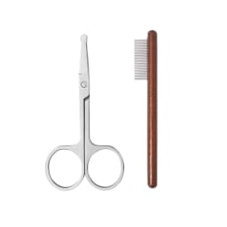 Pet Woodiness Facial Cleaning Comb Removes Tear Stains Eye-poop Comb Dog Hair Repair Scissors Cat Hair Comb Pet Clean Supplies
