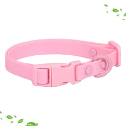 New Macaron Colored PVC Dog Collar Waterproof Dirt Resistant Easy To Clean Pet Collar Adjustable Neck Collar Pet Dog Collar