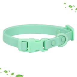 New Macaron Colored PVC Dog Collar Waterproof Dirt Resistant Easy To Clean Pet Collar Adjustable Neck Collar Pet Dog Collar
