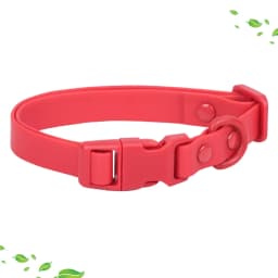 New Macaron Colored PVC Dog Collar Waterproof Dirt Resistant Easy To Clean Pet Collar Adjustable Neck Collar Pet Dog Collar
