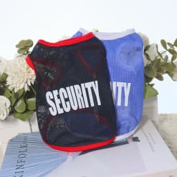 Cat and Dog Universal Summer Clothes Mesh Breathable Letter Printing Thin Size Large Dog Tank Top Golden Bears