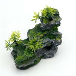 Rockery Mountain Resin Aquarium Landscape View Decoration Hill Hanging Bridge View Ornament Resin Fish Tank Decoration Large