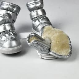 4 Pcs/Sets Winter Dog Waterproof Rain Shoes For Small Dogs Warm Fleece Puppy Pet Shoes Dog Snow Boots Chihuahua Yorkie Teddy Sho