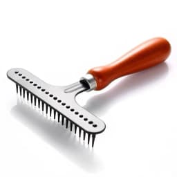 Pet Long Short Hair Wood Deshedding Tool Dog Hair Undercoat Rake Deshedding Tool For Dogs And Cats Pet Grooming Rake