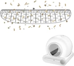 TONEPIE Automatic Cat Litter Box Accessories Bin Door Bottom Capsule Ventilation Screen Filter Mesh for Pet Toilet Replacement