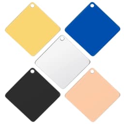 50pcs Square Stainless Steel Customized Pet ID Tag Personalized Dog Tag DIY Name Engravable