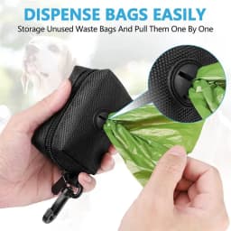 Pet Dog Poop Bag Holder Leash Attachment Adjustable Mini Travel Garbage Bag Dogs Waste Poop Bags Dispenser Pet Cleaning Tools