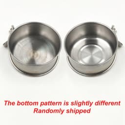 1PC Parrot Feeding Bowl With Clamp Holder Stainless Steel Pet Birds Food Dish Parrots Cage Accessories Drinking Feeder