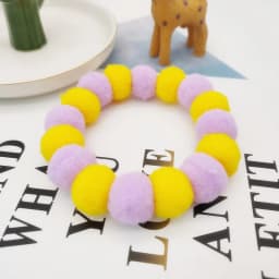 Pet Dog Bow Tie Rainbow Flower Hair Ball Necklace Cat Collar Pet Dog Cat Bowties Neckties Dog Grooming Accessories