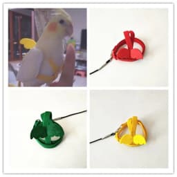 Long Cable Bird Harness Leash Anti-Bite Training Rope Decorative Lightweight Parakeet Parrot Vest Rope For Cockatiel Small Birds