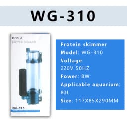 110V 220VBOYU WG-308 WG-310 Nano Aquarium Internal Protein Skimmer Sump Pump for Saltwater Marine Reef Needle Wheel Venturi Pump