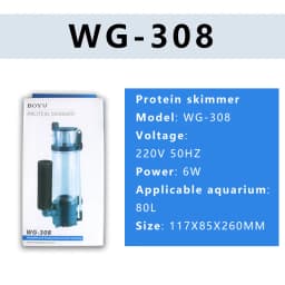 110V 220VBOYU WG-308 WG-310 Nano Aquarium Internal Protein Skimmer Sump Pump for Saltwater Marine Reef Needle Wheel Venturi Pump