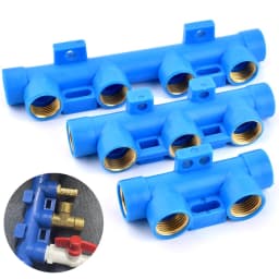 1/2" Female Thread Splitter Water Pipe Distributor 4/5/6Way Splitter, Water Tank Drain Switch Automotive Sprinkler Accessories