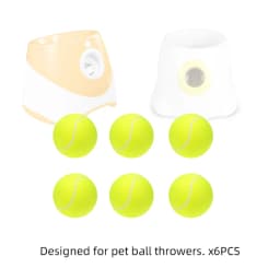 6 PCS Tennis Launcher Special 5cm Ball DogElastic Professional Tennis Throw MachinePortable Toy Only The Ball No Machine