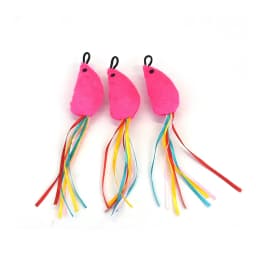 Pet Cat Toy Small Mouse Replacement Head Funny Cat Stick Cat Plush Toy Fishing Rod Replacement Head