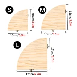 Parrot Bird Wood Perch Stand Platform Rectangle Fan-shaped Shelf Stand Board Parakeet Hamster Gerbil Rat Cage birdcage Supplies