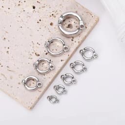 Parrot Leg Ring Stainless Steel Pet Bird Leg Ring Outdoor Flight Training Activity Anti Loss Open Leg Ring Foot Ring Chain