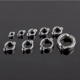 Parrot Leg Ring Stainless Steel Pet Bird Leg Ring Outdoor Flight Training Activity Anti Loss Open Leg Ring Foot Ring Chain