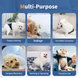 BIAI Anti-Side Leak Dog Male Diaper Reusable Physiological Pants Sanitary Underwear Belly Band Nappies Cloth Cotton Diaper Wraps