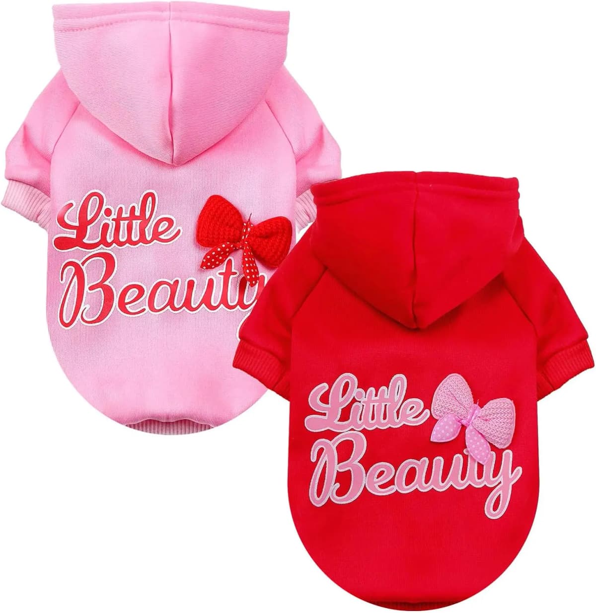 Autumn Winter Dog Clothes for Small Dogs Girls, Fleece Lined Dog Hoodies Sweater Puppy Sweatshirt Chihuahua Yorkie Apparel