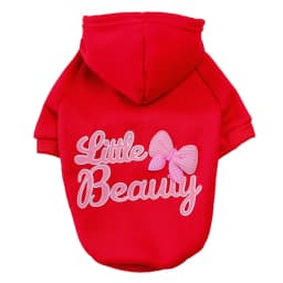 Autumn Winter Dog Clothes for Small Dogs Girls, Fleece Lined Dog Hoodies Sweater Puppy Sweatshirt Chihuahua Yorkie Apparel