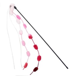 Cat Tassel Toy Plush Ball Cats Teaser Wand Cats Interactive Toys Funny Bell Ribbon PoleTeaser Wand Pet Cat Supplies Accessory