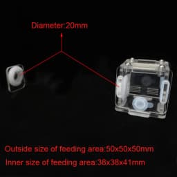 DIY Various Size Ant Farm Bamboo Tube Nest with Feeding Area Pet Anthill Workshop Queen Ant Breeding Nest Ant House Nest Bracket