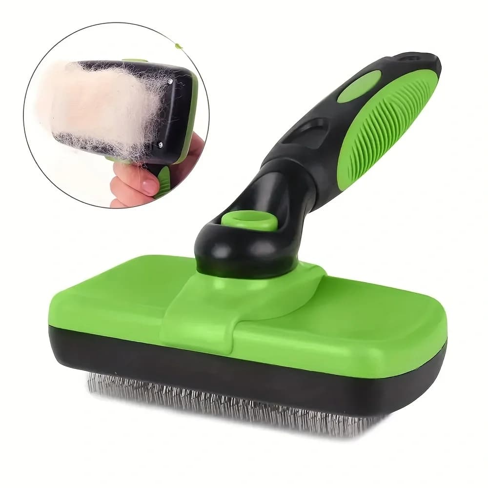 Pet Grooming Tool self cleaning Shedding Comb Pet Hair Removal Brush