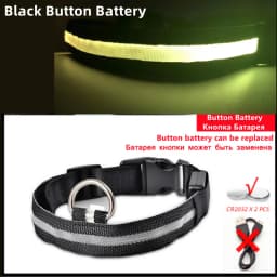 LED Luminous Collar Adjustable Glowing Dog Collar USB Rechargea Flashing Anti-Lost/Avoid Car Accident Collar Dogs Pet Products
