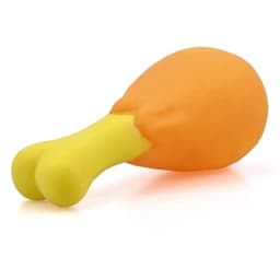 Chicken Leg Puppy Toy Elastic Interactive Toy PVC Squeaky Rubber Pet Dog Toy With Squeaky Sound For Aggressive Chewers For Home