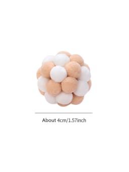 Cat toys Colorful handmade bell ball Elastic ball interactive chase pet supplies