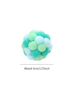 Cat toys Colorful handmade bell ball Elastic ball interactive chase pet supplies