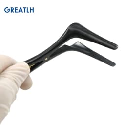 14cm/15.2cm Medical Nose Mirror Ear Canal Dilator Nasal Expander Nasal Speculum Forceps Nose Pliers Black Handle