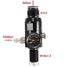 0.22L-0.5L Aluminum Bottle Tank 4500 PSI Tank Cylinder Diving Aquarium Plant CO2 Tank Dive Oxygen Tank Thread M18*1.5