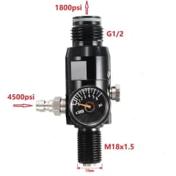 0.22L-0.5L Aluminum Bottle Tank 4500 PSI Tank Cylinder Diving Aquarium Plant CO2 Tank Dive Oxygen Tank Thread M18*1.5