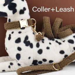 Teddy Velvet Dog Collar And Leash Set For Small Medium Large Dogs Custom Engraved Nameplate Pet Supplies Dog Leash