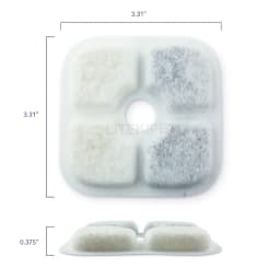 12pcs Original Cat Water Filters Compatible with Catit PIXI Water Fountain Triple Filtration System for PIXI Water Dispenser